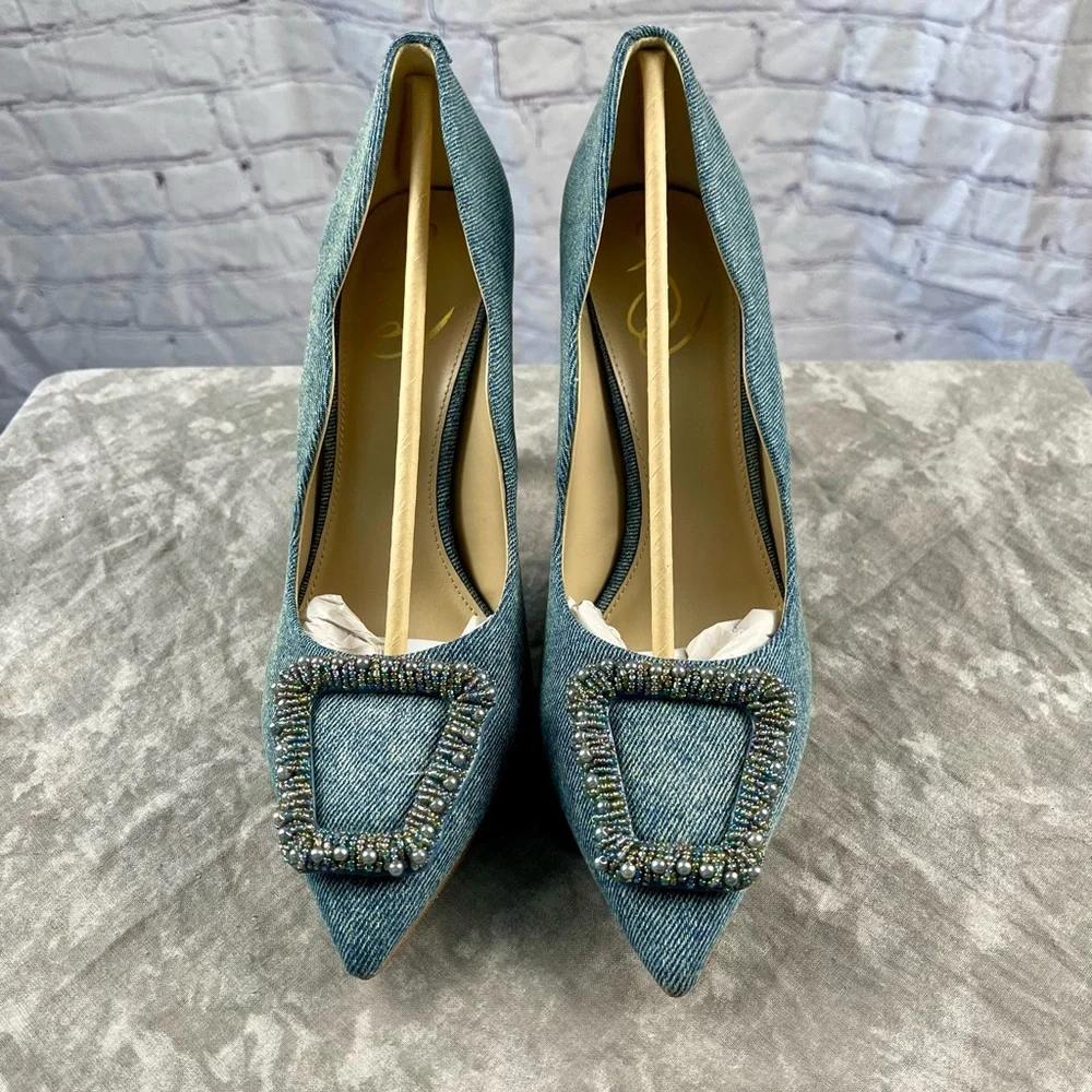 Brand New W/box Sam Edelman Harriet Pointed Toe Pump Size 9 - Picture 4 of 17